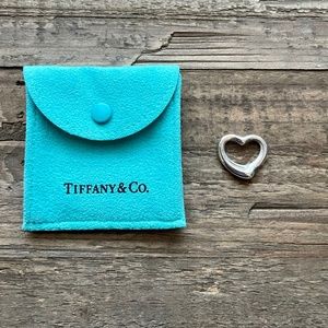 Tiffany & Co Sterling Silver Open Heart Pendant